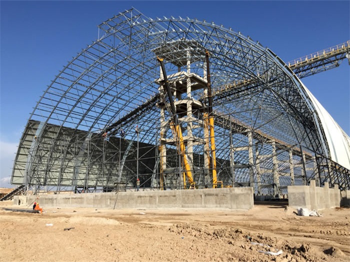 河津煤机油桶翘工程网架